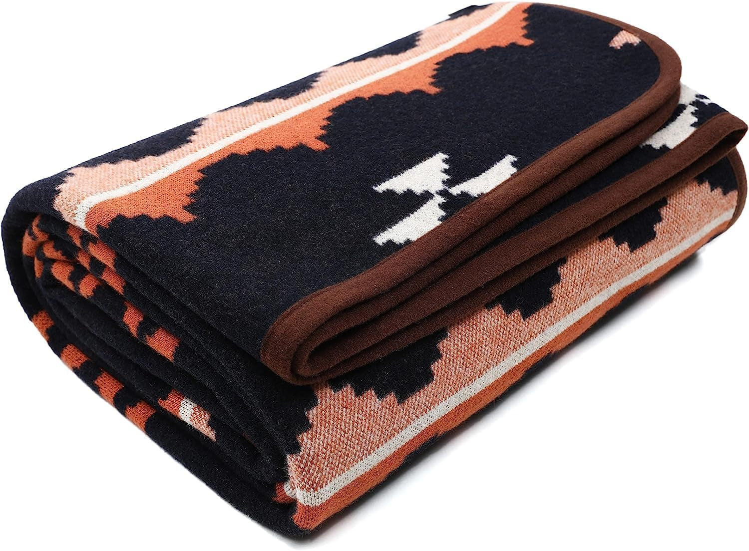 ACUSHLA 200,7 x 160 cm, 1,7 kg, couverture, couverture en laine, couverture de voyage chaude, couverture tricotée, décorative, couvertures pour canapé, chaise, canapé, lit, salon, camping, convient pour toutes les saisons Ww203 Lits et couvertures Besuche den ACUSHLA-Store Maroc Bleu foncé 79" X 63"