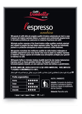 Caffè TROMBETTA L'Espresso, Italien Kaffee Nespresso compatible Kapseln. Aus 100% Arabica mit einem volumendigen und körperreichen - 50 Kapseln, 50 Stück (1er Pack)