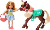 Barbie GHV78 - Coffret Club Chelsea avec poupée et cheval, env. Blonde 15 cm avec vêtements et accessoires jouet cadeau pour enfants de 3 à 7 ans