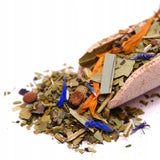 Service à thé Yerba Mate pour 2 personnes – Mas Energia Guarana 400 g – Mug en céramique Marmol Blue 350 ml – Bombilla en acier inoxydable 19 cm – Thé en vrac 2 x 200 g