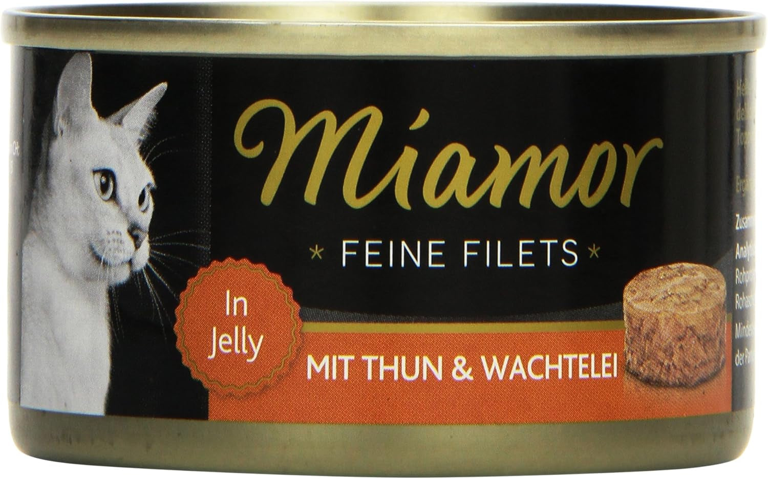 - Fins filets en gelée | Nourriture humide pour chat adulte avec morceaux de filet en gelée. Aliment complémentaire faible en gras en conserve sans additifs | 24 x 100 g Oeufs de thon et de caille