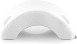 InnovaGoods - Oreiller cervical viscoélastique pour couples, Conception ergonomique pour la relaxation en couple, Mousse à mémoire de forme pour soulager la pression, Housse amovible, Blanc, 36 x 12,5 x 30,5 cm, Mousse à mémoire de forme