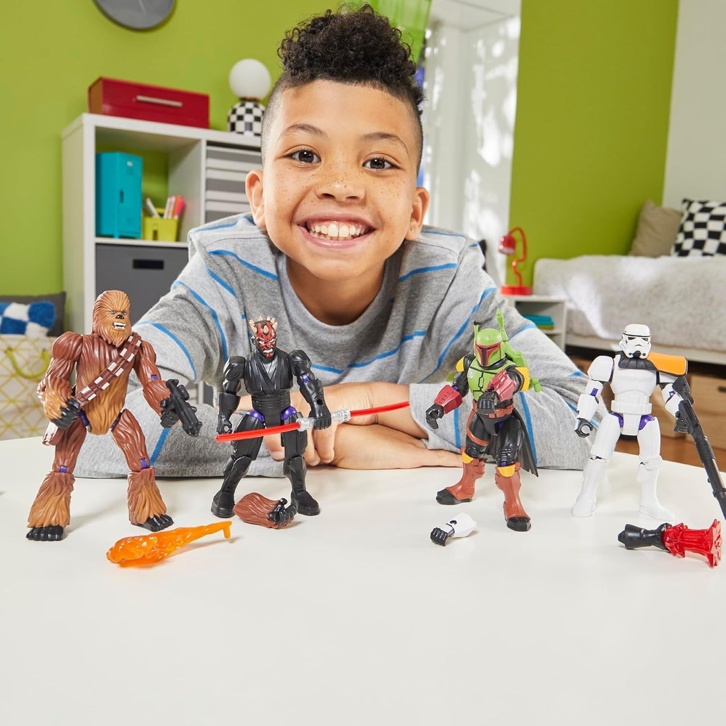 Star Wars Mixmashers Dark Vador Figurine d'action et accessoires personnalisables Mix-And-Match Deluxe Figurines Naty Shop