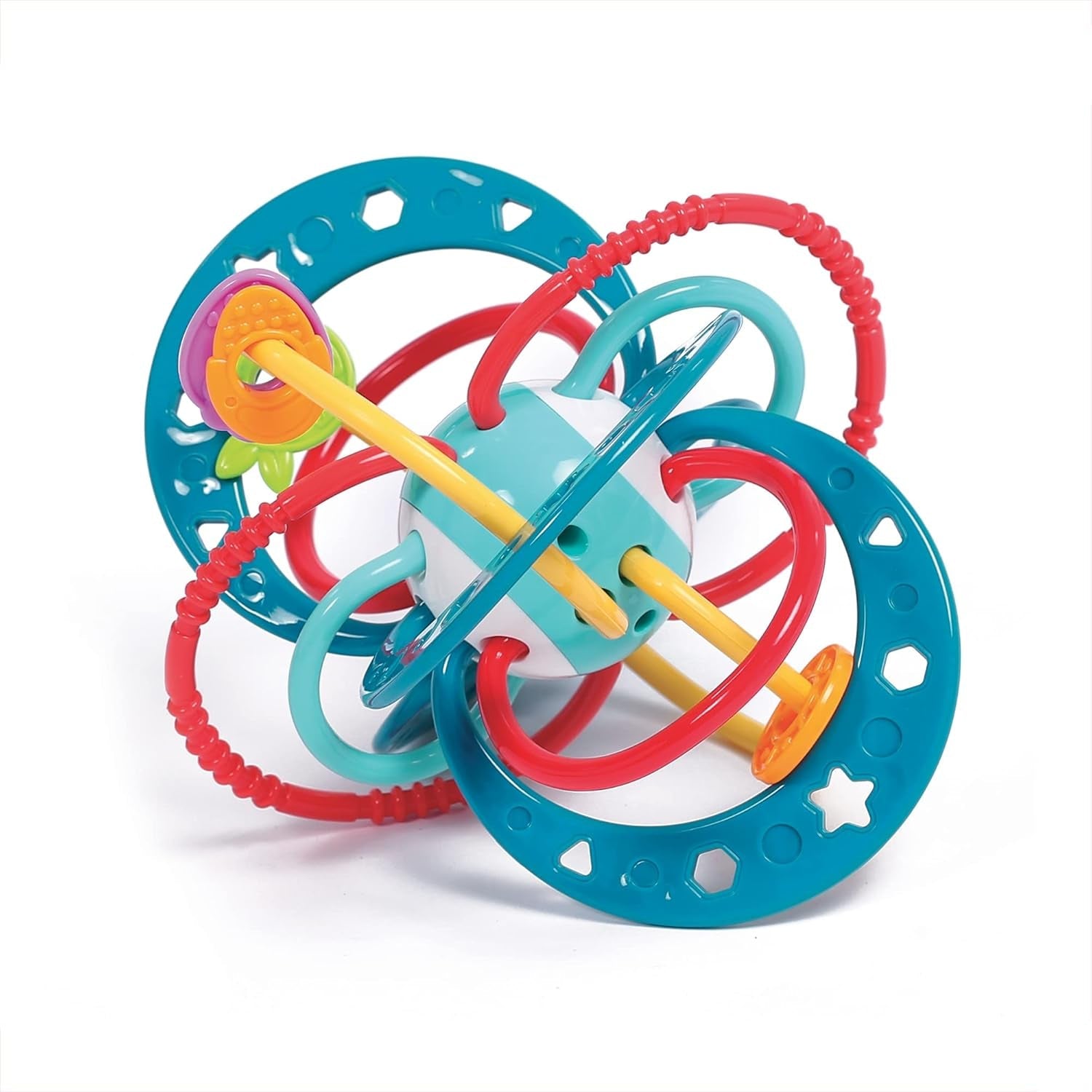 LUDI - Bell Planet - Jouet pour enfant - Dès 3 mois - Couleurs vibrantes, textures différentes et forme originale - Favorise la motricité fine et la dextérité Bebe Naty Shop Planeta Toys