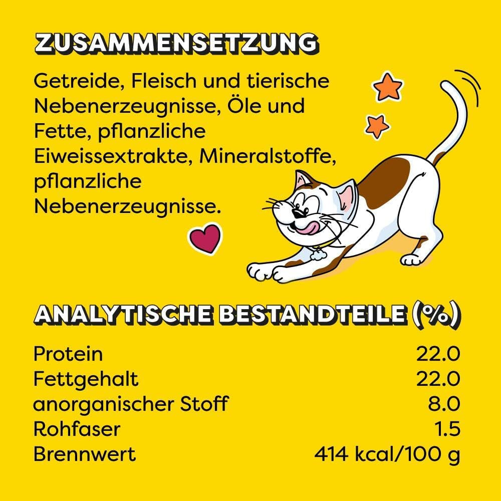 DREAMIES SHAKE UPS Friandises multivitaminées pour chats du festival des fruits de mer en sachets portionnés - 55 g (6 sachets)