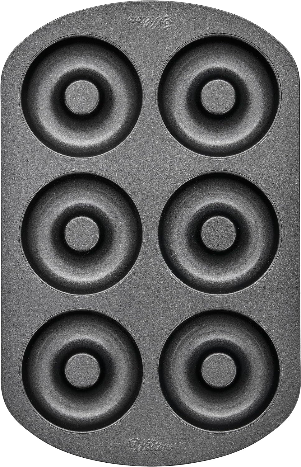 Wilton Donut-Backform Mit 12 Mulden Donutform, Hochwertige Donut Backform Mit Antihaftbeschichtung Für 12 Mini-Donuts, Spülmaschinenfest Moules et plaques pour la cuisson Naty Shop L