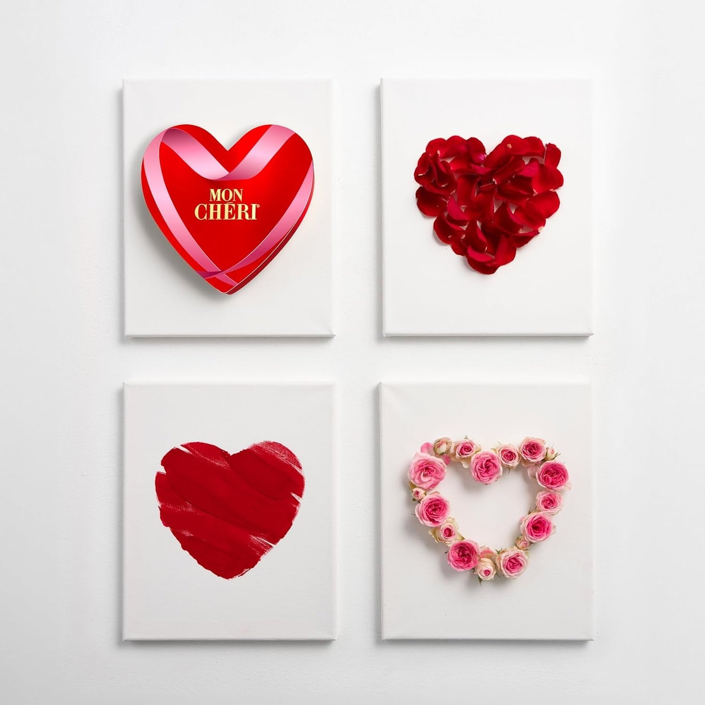 Ferrero Mon Chéri Heart - Cadeau Chocolat Saint Valentin pour Elle et Lui - Chocolat Croquant, Liqueur Fruitée et Cerises Aromatisées - Pour la Saint Valentin, la Fête des Mères et Pâques - 1 Paquet 147g