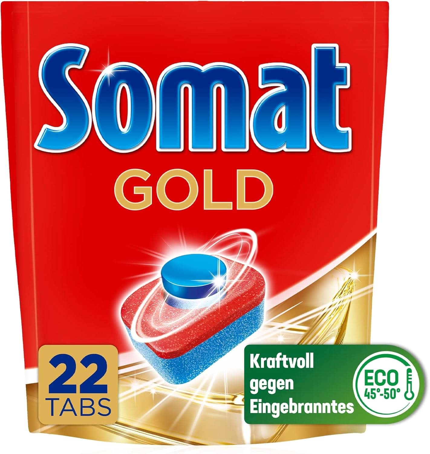 Pastilles Somat Gold pour lave-vaisselle (105 pastilles) Détergents de cuisine Naty Shop 22 capsules -
