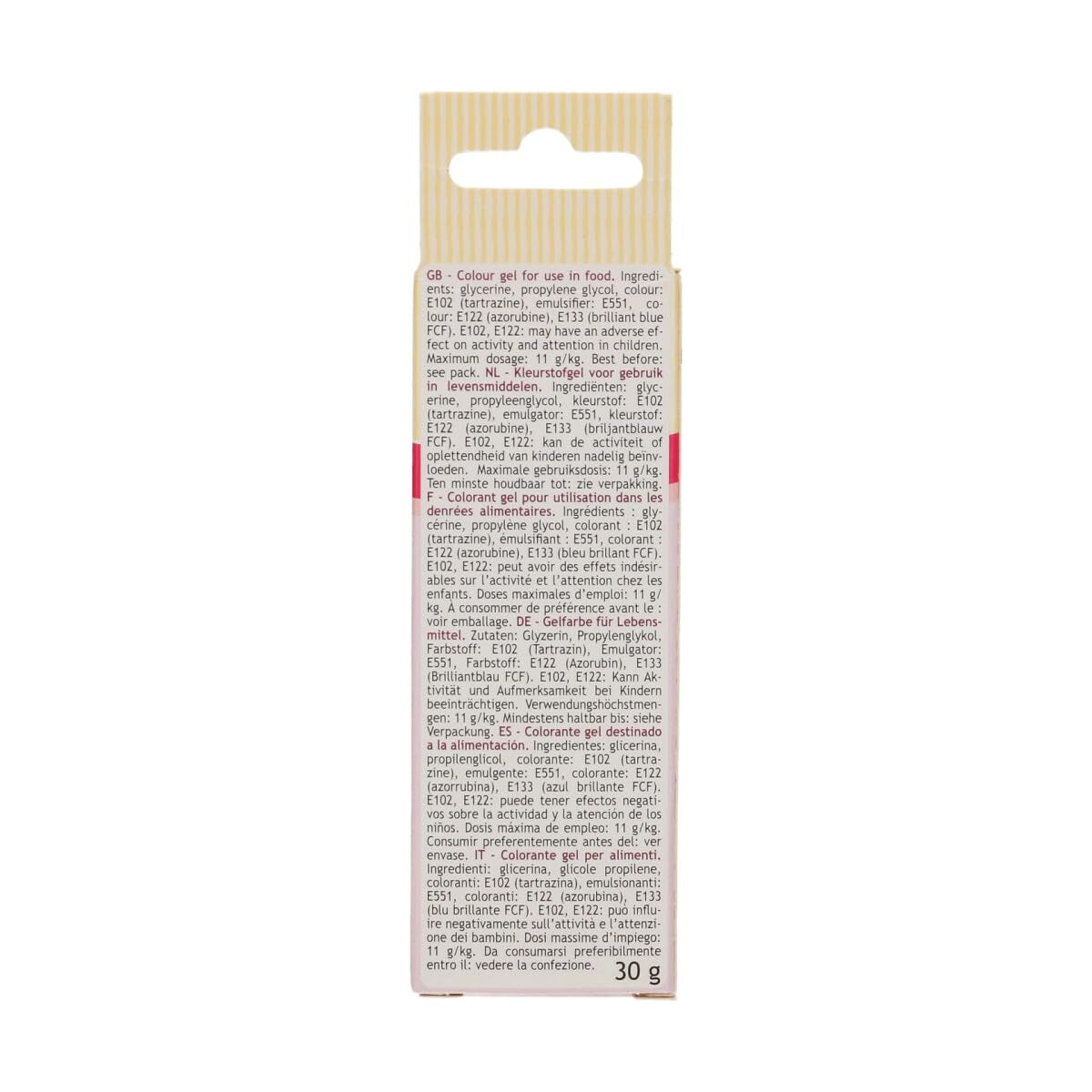 Colorant alimentaire Funcakes, gel marron : Colorant alimentaire très concentré pour pâte, crème, fondant et pâte d'amande. Dosage facile. Une seule goutte pour créer des couleurs vibrantes. Halal. 30g.