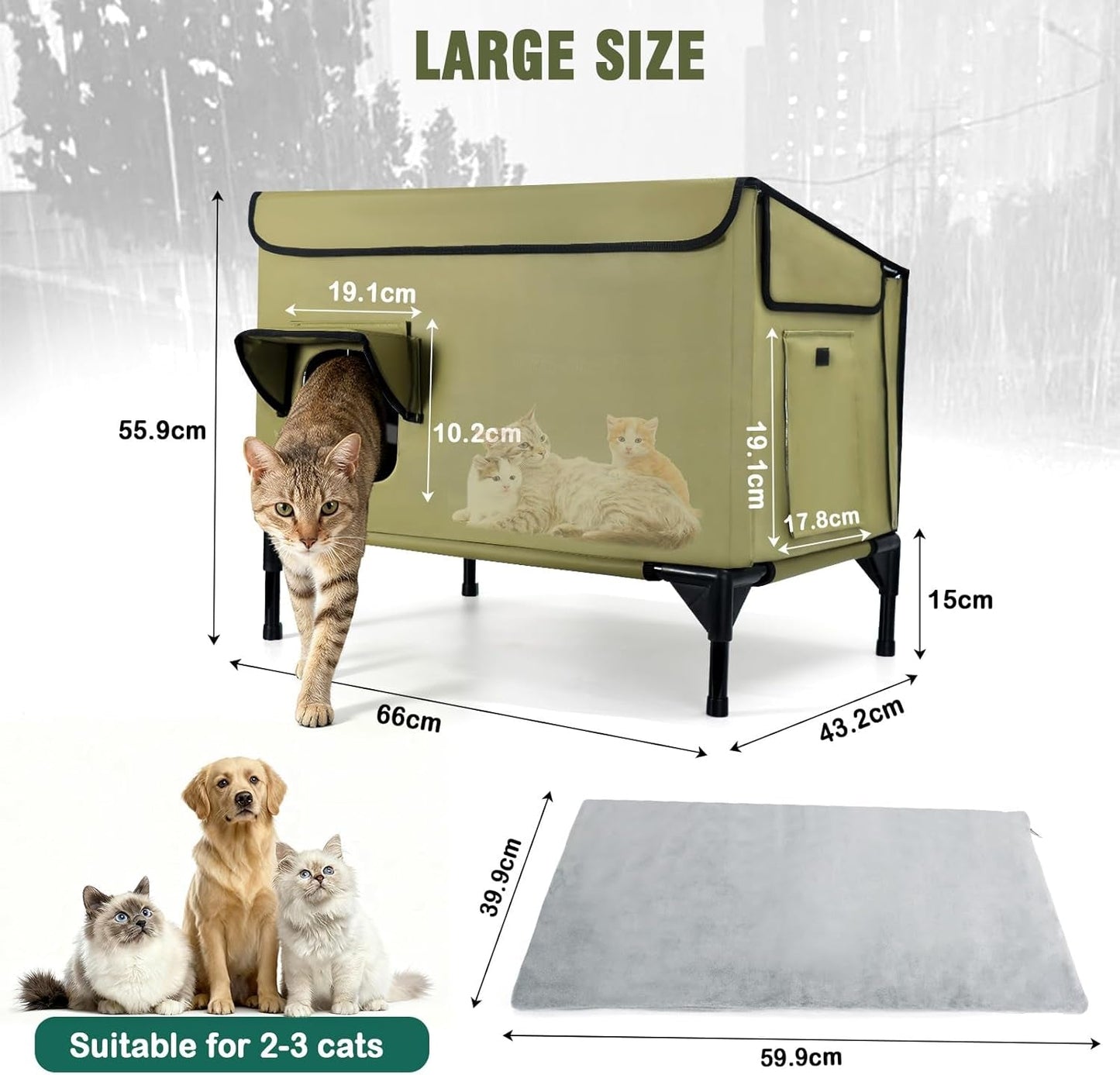 Couvertures et meubles, Animaux, Grottes et maisons, Chats, Lits pour chats, Chats - lits, matelas