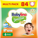 Couches pour bébés sensibles, taille 7, extra large plus (+15 kg), 14 pièces