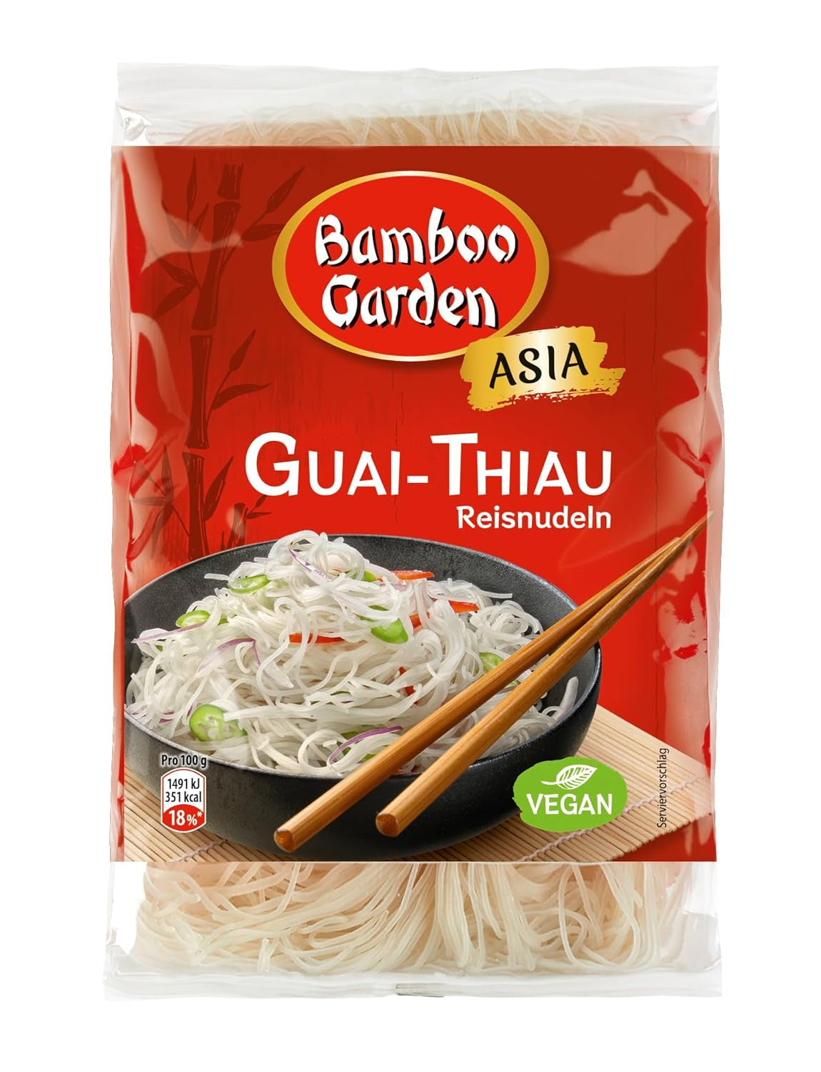 Nouilles de riz Guai Thiau Bamboo Garden 250 g (le design de l'emballage peut varier)