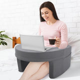 Oreiller de lecture pour lit et canapé, oreiller de jeu, oreiller pour ordinateur portable, oreiller de jeu avec accoudoirs et poche latérale, pour adultes jouant, lisant, regardant la télévision, jouant sur le canapé