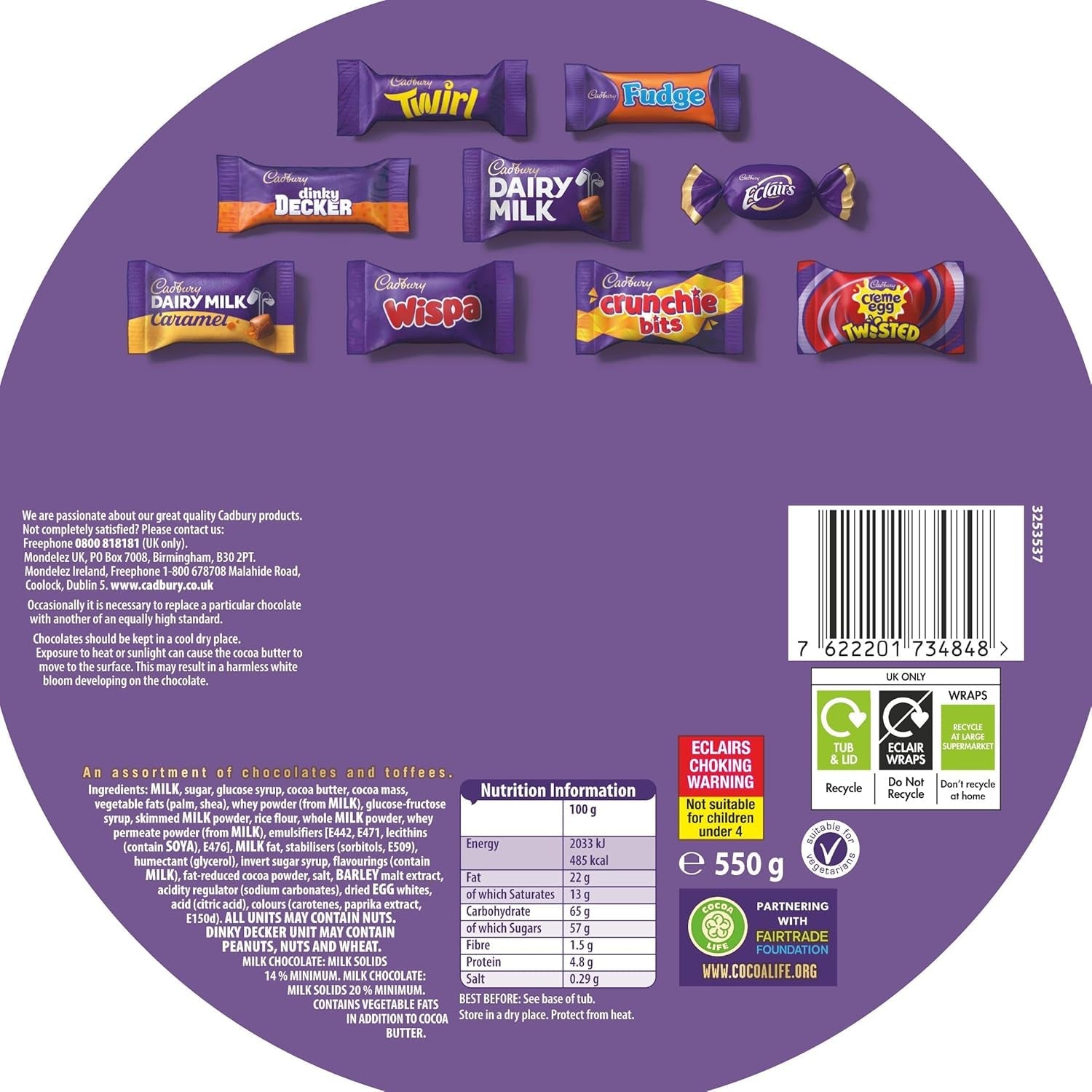 Boite de chocolat Héros 550g