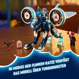 LEGO Dreamzzz La moto du chat de Zoey 2 en 1 Cadeau pour les enfants de 7 ans et plus Modèle animal Bloc de construction Jouet Moto Fantasy Play Set pour garçons et filles 71479 Jeux de construction Beuche den LEGO-Store