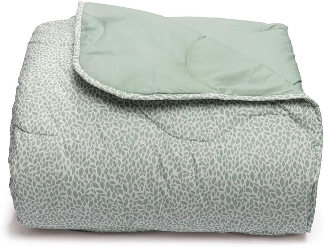 Foppapedretti Notte & Natura Couette pétales de sauge, housse, 100 % coton, fabriquée en Italie Couettes et couettes Naty Shop Feuilles de fleurs de sauge King Single