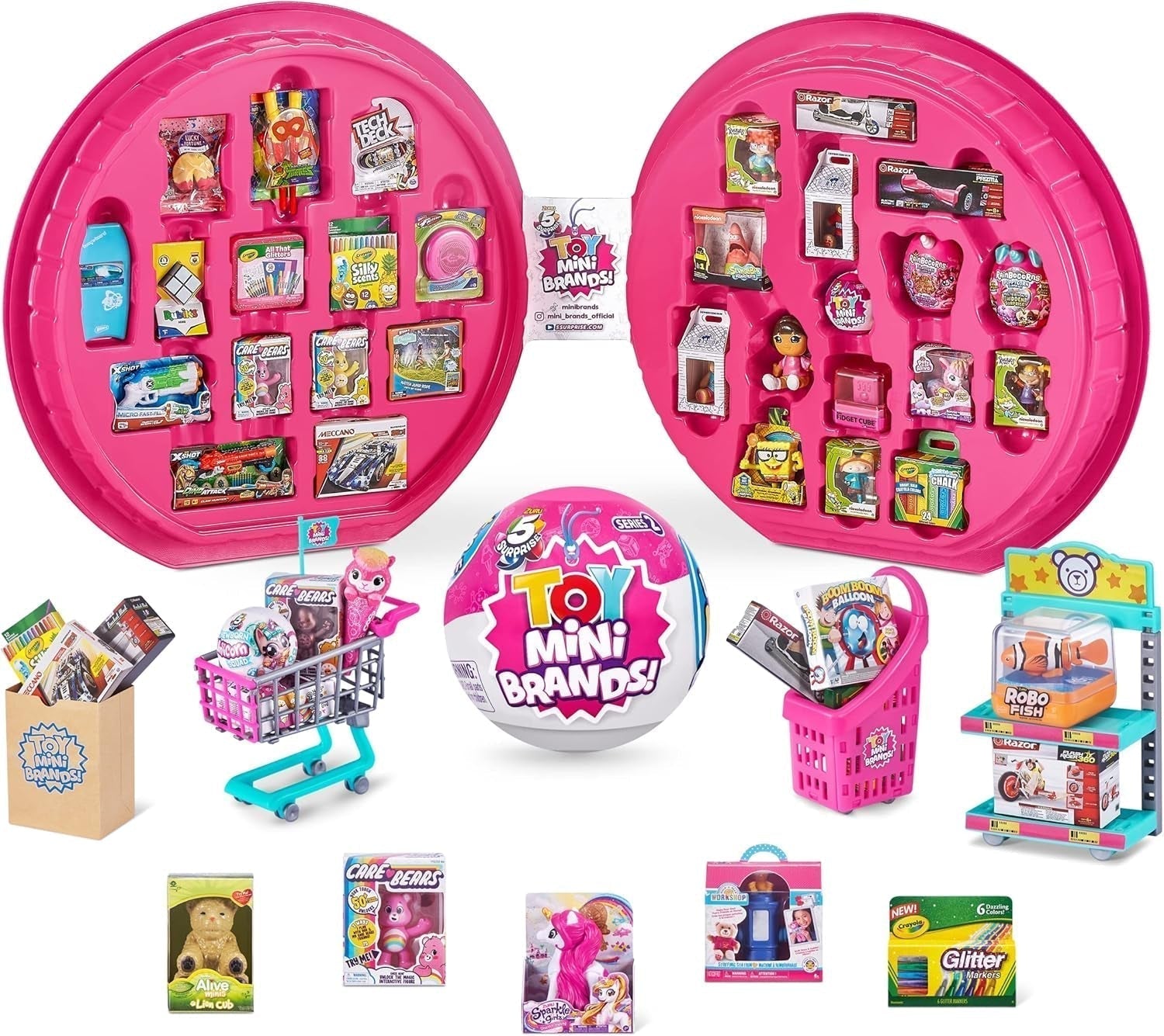 5 Dossier de collection Surprise Toy Mini Brands Série 2 et 3 capsules Surprise de ZURU Figurines Naty Shop