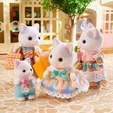 Sylvanian Families - 5738 Famille de chats de lait - Figurines de maison de poupée