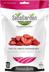 Seba Garden Premium Délicieuses fraises méditerranéennes déshydratées sans OGM et végétaliennes Naty Shop Produits déshydratés 100 G