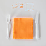 Serviettes en papier Renova, étiquette rouge orange - 70 serviettes