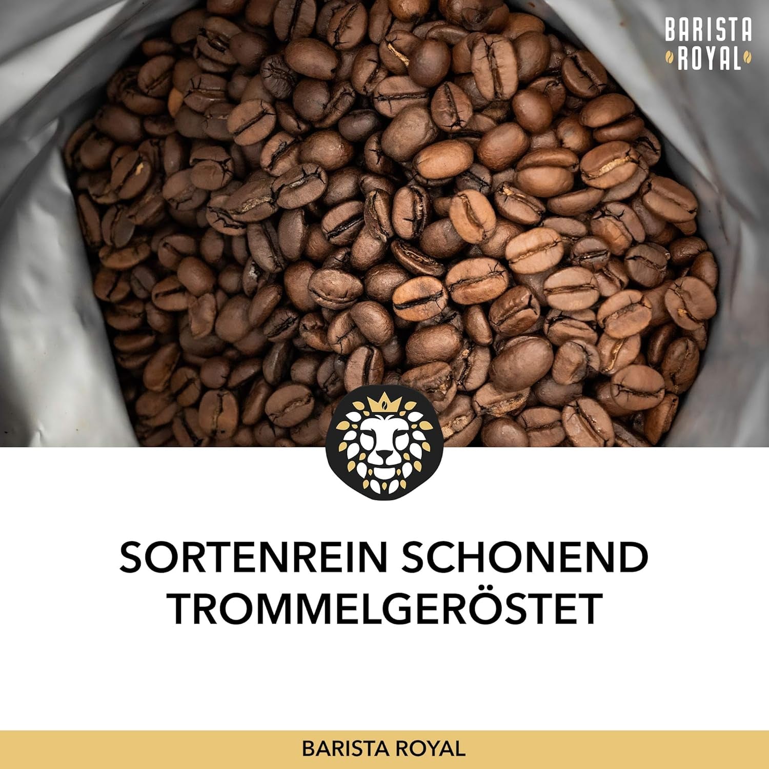 BARISTA ROYAL Bio Kaffeebohnen 1kg "Sélection Spéciale" | Frische Kaffeebohnen direkt gehandelt | 70 % Arabica, 30 % Robusta Café Ganze Bohnen | Idéal pour les machines entièrement automatiques et à filtre
