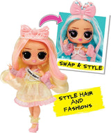 MDR. Surprise Tweens Surprise Swap Series - Braids-2-Waves Winnie - Poupée de mode avec plus de 20 accessoires inclus Style-Coup et mode et accessoires fantastiques - pour les enfants à partir de 4 ans