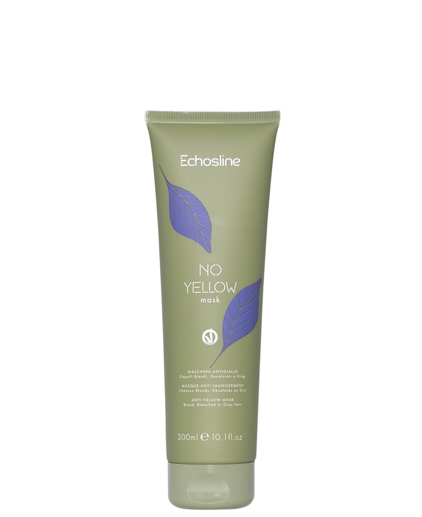 Masque anti-jaunissement Echos Line No Yellow, 300 ml Masque capillaire Naty Shop Titre par défaut