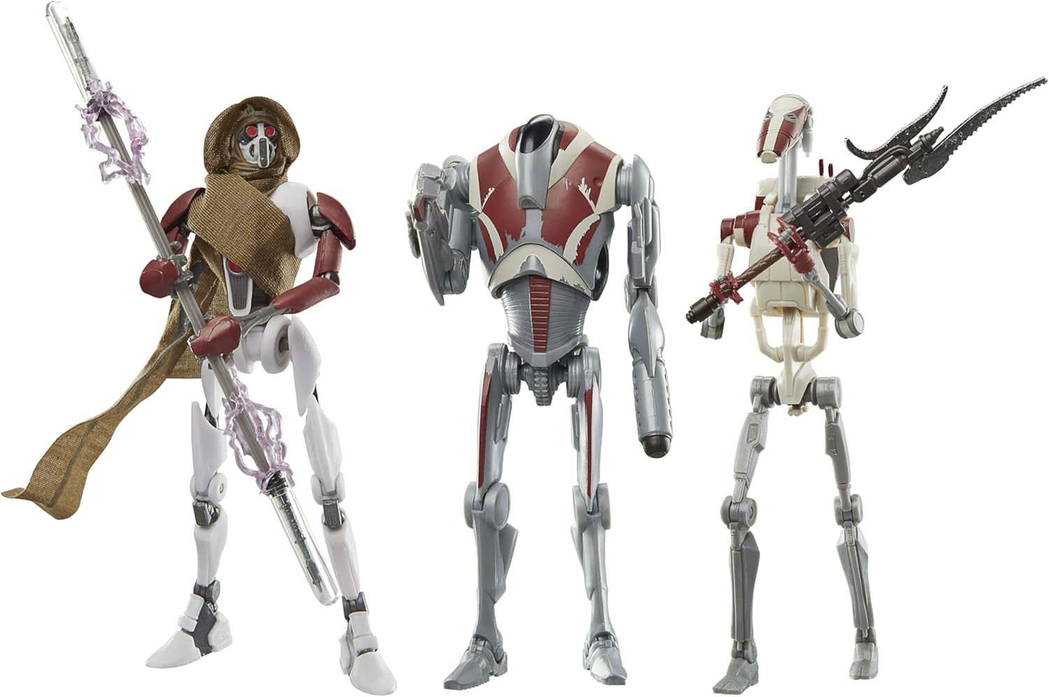 Star Wars Black Series Magna Raider, Super Battle Droid, Jedi Battle Droid : Pack de 3 figurines Survivor, échelle 15 cm Figurines Naty Shop Titre par défaut