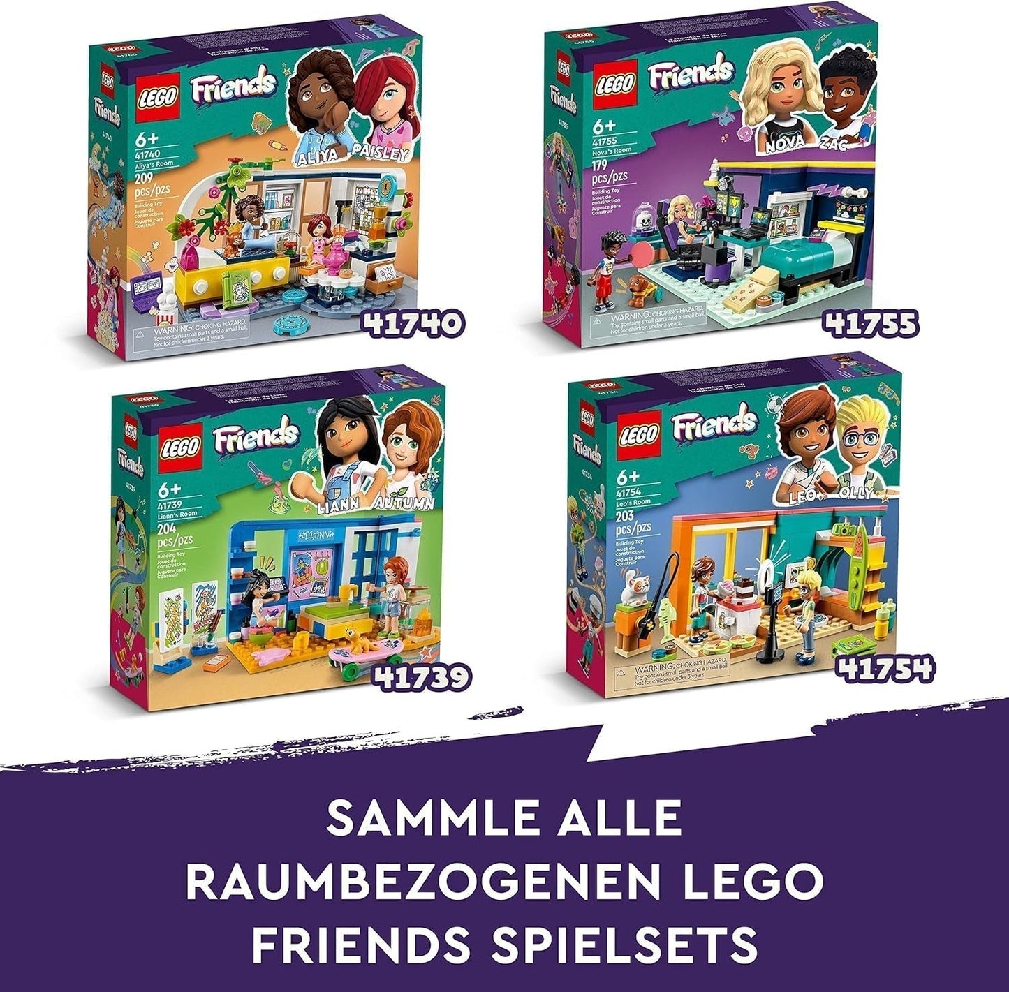 LEGO 41739 Friends La chambre de Liann, mini jouet à thème artistique, petit cadeau de collection avec mini poupées Liann, Autumn et Pet, séries 2023 Besuche den LEGO-Store