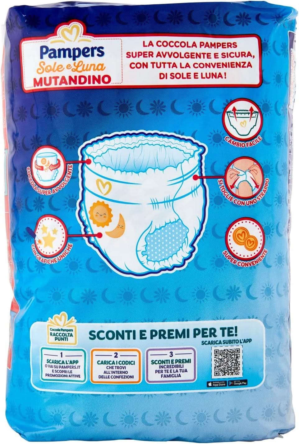 PAMPERS Sole & Luna Junior Housse de protection en néoprène, 14 pièces Naty Shop