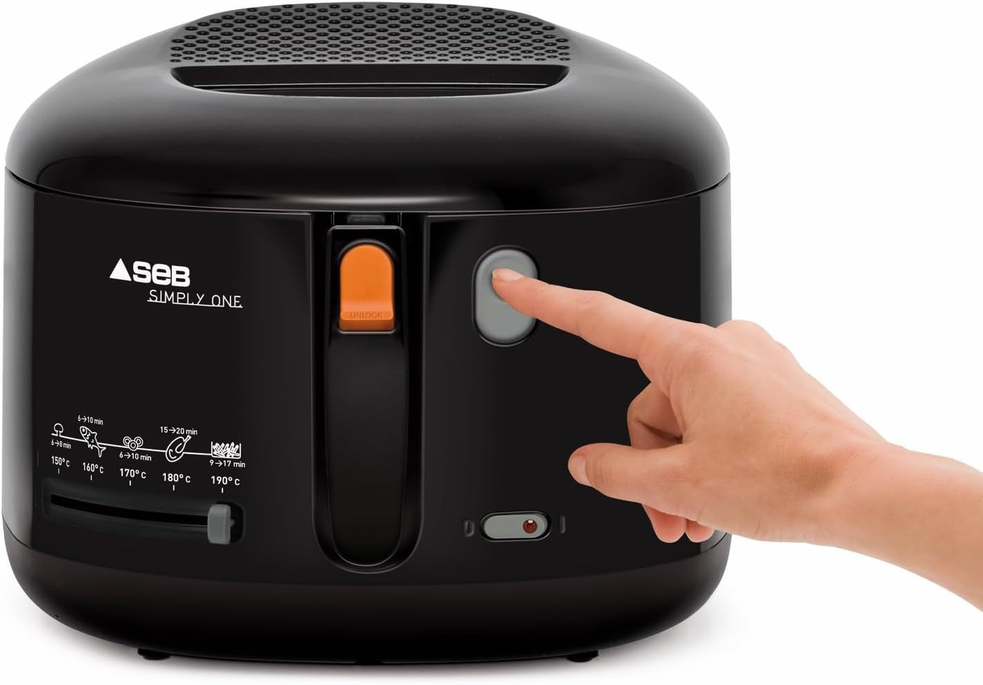 Friteuse électrique Tefal Simply One, capacité XL pour frites jusqu'à 1,2 kg, système de refroidissement mural exclusif Électroménager Naty Shop