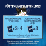 Felix Sensations Sauces Nourriture humide pour chat, mélange de poissons assortis, paquet de 6 (6 x 12 sachets de 85 g chacun)