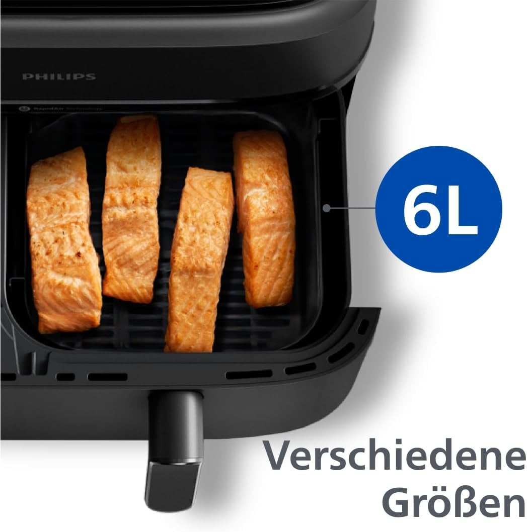 Philips Airfryer à double panier série 3000 avec ensemble petit-déjeuner, 9 litres, 2 tiroirs Appareils électroménagers Naty Shop