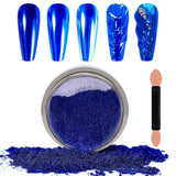 Chrome Nagel Pulver Spiegel Effekt Metallic Staub Holographische Glitter Glasierte Maniküre Dekoration Reflektierendes Pigment For DIY Gel Polish Nail Art, Harz Handwork, Geschenke for Gold