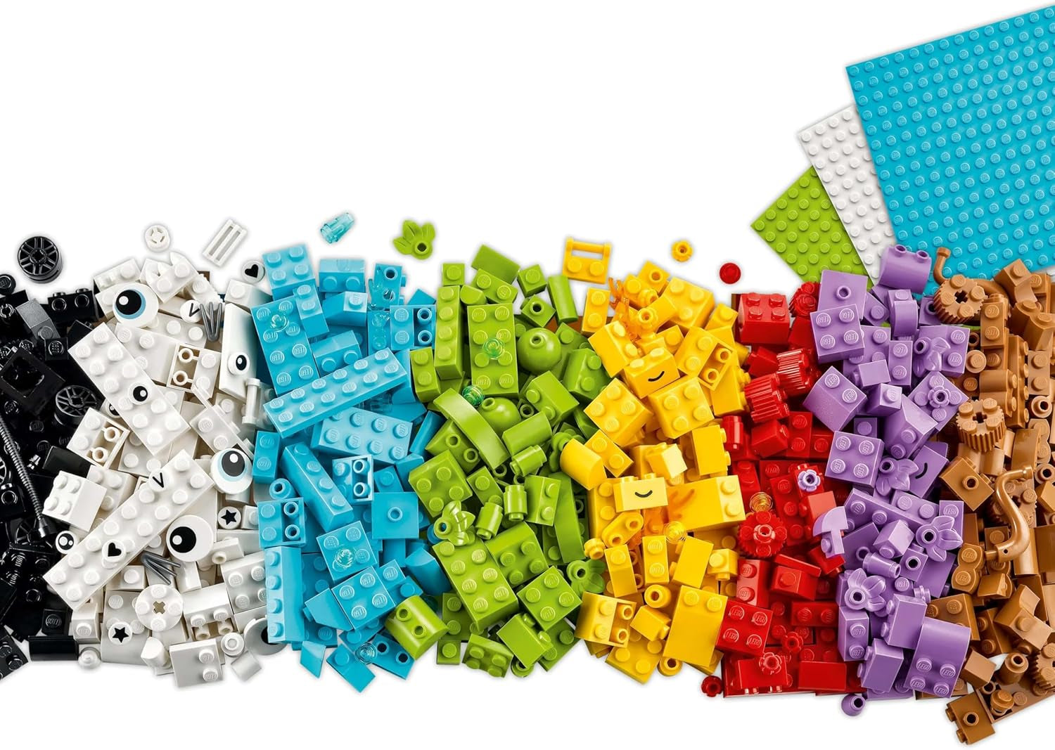 Ensemble créatif LEGO Classic pour construire et jouer - ensemble avec des briques colorées - construisez une maison, un chien, une voiture amusante, un clavier de piano et un arc-en-ciel - ensemble de bricolage pour garçons et filles à partir de 5 ans Jeux de construction Besuche den LEGO-Store