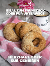 Mélange à pâtisserie pour bagel Simply Keto Lower Carb* pour régime faible en glucides* et cétogène - sans lactose et sans gluten - 335 grammes Naty Shop Kitchen