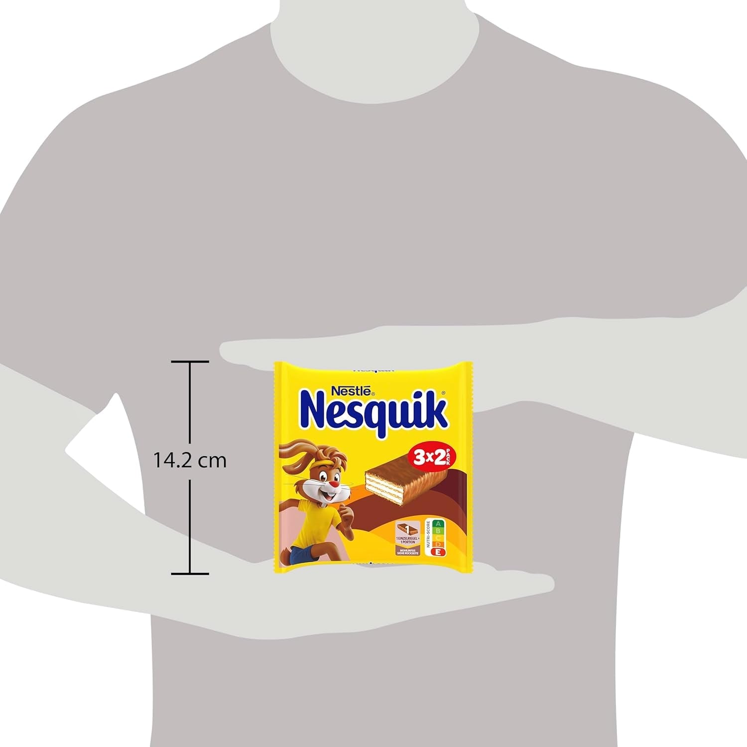 Nestlé Crunchy Waffle Délicieuse barre de gaufres au chocolat au lait Multi Pack 1 paquet (3x26g chacun)