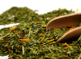 Thé Maté Biologique Récolté Traditionnellement, Séché Sans Fumée | Thé Maté Mas Guarana BIO 200G | Feuilles biologiques en vrac | Au guarana, feuilles de menthe, citronnelle, fleurs de bleuet