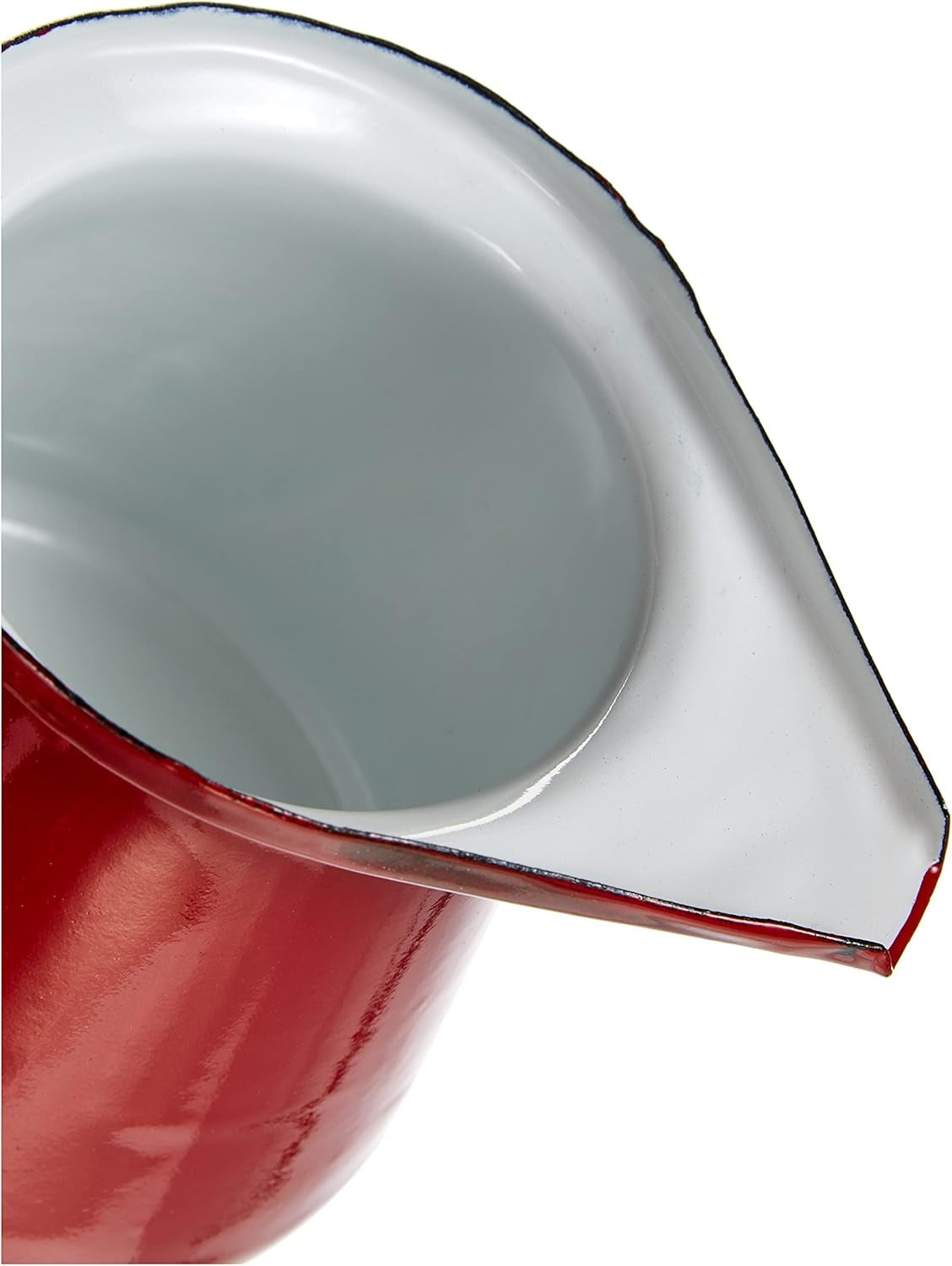 910550 – Mug à lait rouge, capacité 0,50 litre.