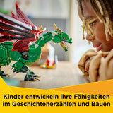 LEGO Creator 3In1 Green Dragon - Jouet - Se transforme en serpent de mer ou en phénix - Jouet de construction animalier pour enfants - Cadeau pour garçons et filles à partir de 9 ans 31161 Jeux de construction Besuche den LEGO-Store