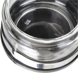 Shaker classique, 250 ml, avec cuillère, acier inoxydable, argent/transparent, 13 x 10 x 9 cm, 2 pièces