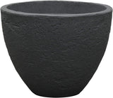 Pot en pierre Dehner, Ø 40 cm, hauteur env. 31 cm, plastique, anthracite