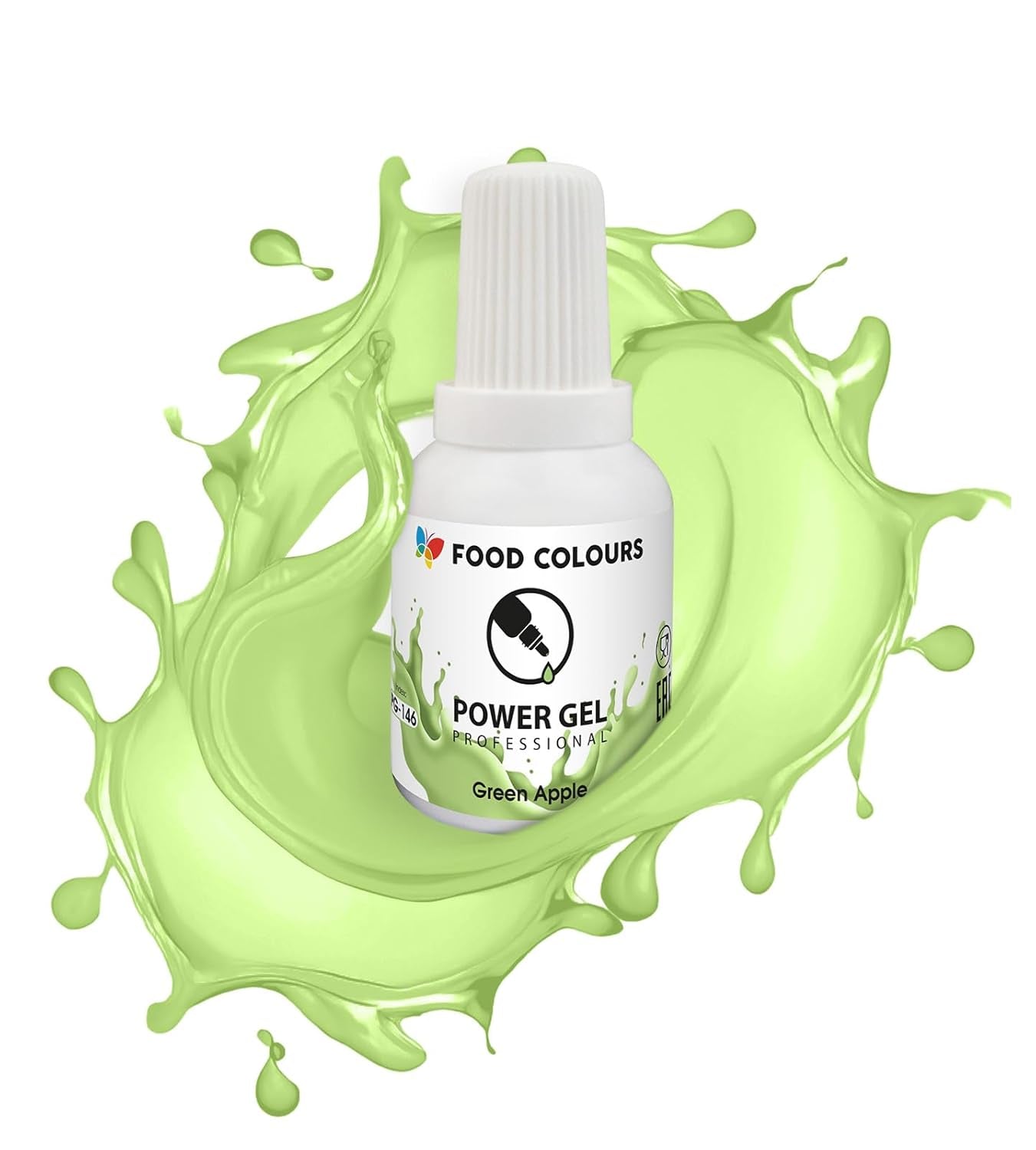 Colorant alimentaire en gel, beige, couleur champagne, 20 g. Colorant alimentaire pour une large gamme d'applications pour la décoration de gâteaux, tartelettes, crème, génoise, glaçage royal, macarons.