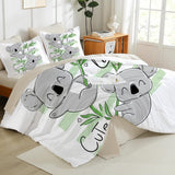 Linge de lit enfant, différentes tailles et divers personnages animés Linge de lit - enfant Naty Shop Koalas 135X200Cm+80X80Cm