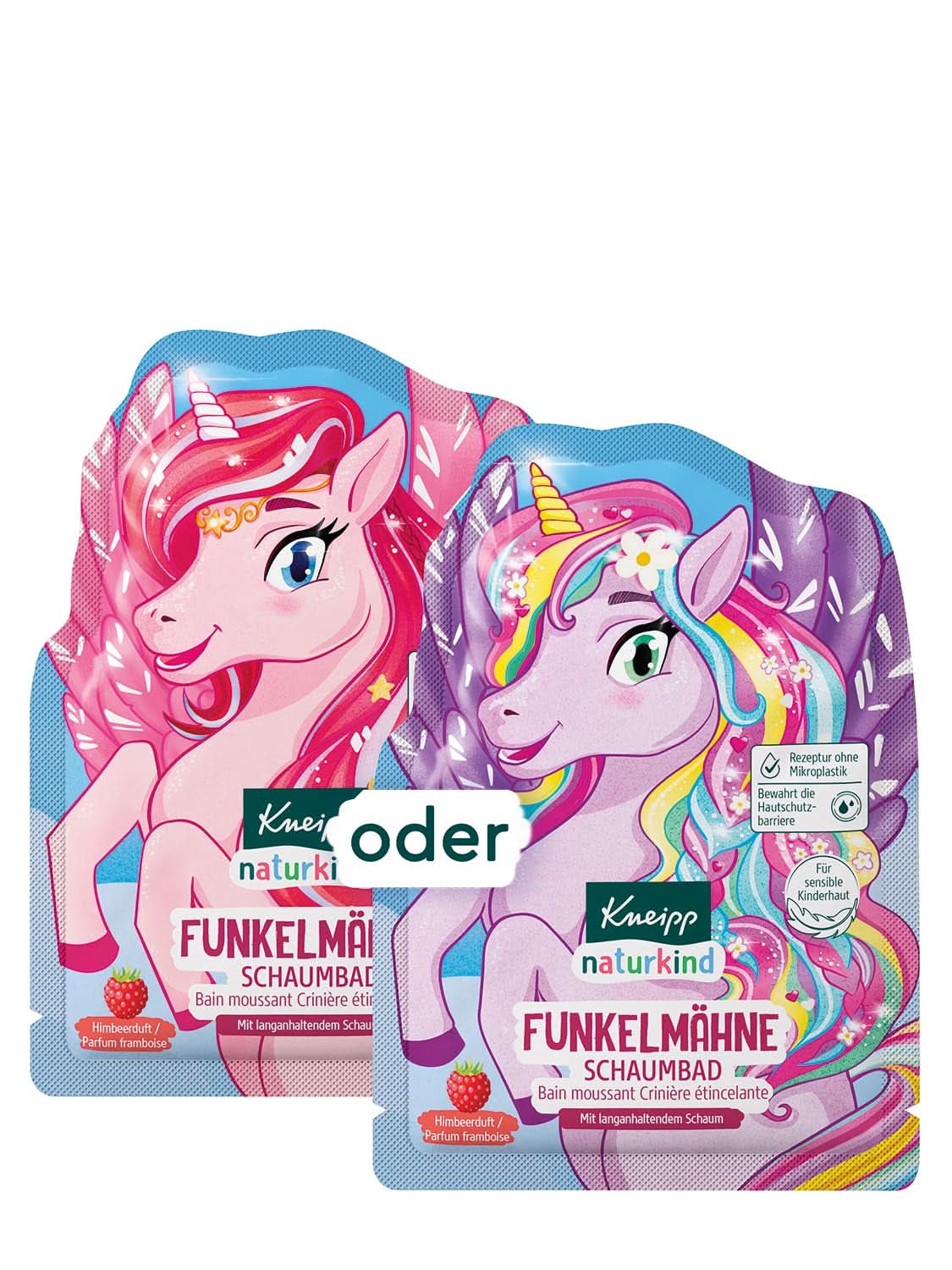 Kneipp Naturkind, additif de bain licorne pour enfants au goût de framboise et à l'huile de jojoba nourrissante, 40 ml Douche et bain Naty Shop