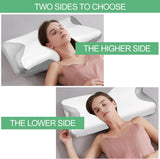 Oreiller orthopédique, Oreiller pour douleurs cervicales, Oreiller en mousse à mémoire de forme, Oreiller orthopédique pour le cou, Oreiller orthopédique pour dormir, Oreiller orthopédique pour le soutien du cou, Pièces d'oreiller anti-ronflement Oreillers orthopédiques cervicaux Naty Shop