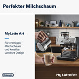 De'Longhi La Specialista Arte EC9155.MB Machine à expresso porte-filtre avec moulin, 8 niveaux de mouture, pression 15 bars, 3 niveaux de température, mousseur à lait, 1550 W, réservoir 1,7 L, acier inoxydable/noir, kit barista inclus