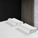 Oreiller de soutien cervical Z-Hom, oreiller en mousse à mémoire de forme, oreiller pour dormeur latéral, oreiller ergonomique, oreiller anti-ronflement, oreiller de couchage orthopédique, housse amovible (49 X 30 X 7/10 cm) Oreillers orthopédiques cervicaux Naty Shop