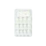 Glam'Up Paris - Faux Ongles - Couverture Complète - Facile à Utiliser - 24 Faux Ongles Par Boite + Double Adhésif - Forme Carré XL - N°3 - French manucure, Blanc
