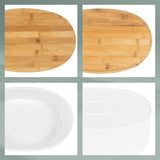 Boîte à pain Kela avec trous d'aération, boîte à pain en céramique, SALENA, bol à pain, blanc, 36,5 x 23,5 x 14 cm Boîtes de conservation alimentaire Naty Shop